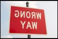 Wrong way